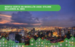 Renta corta en Medellín 2026: $76.000 millones al mes y lo que significa si querés arrendar o invertir