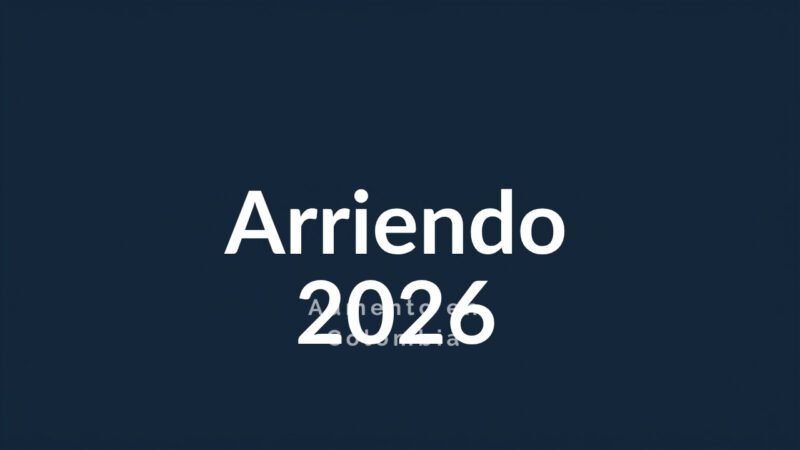 ¿Cuánto es el aumento del Arriendo en Colombia 2026?